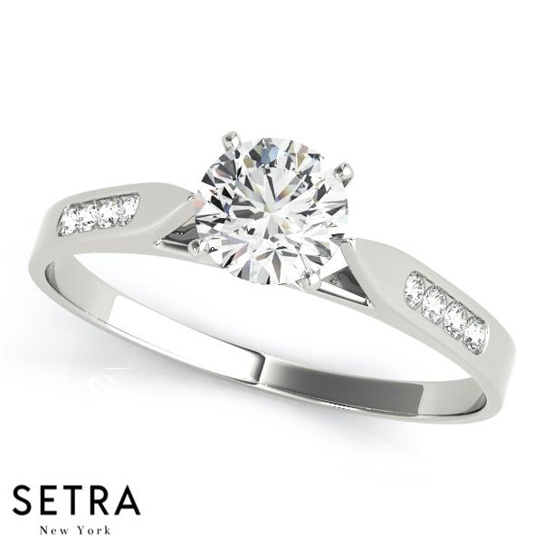 Dietrich Cathedral Channel Set Engagement Ring