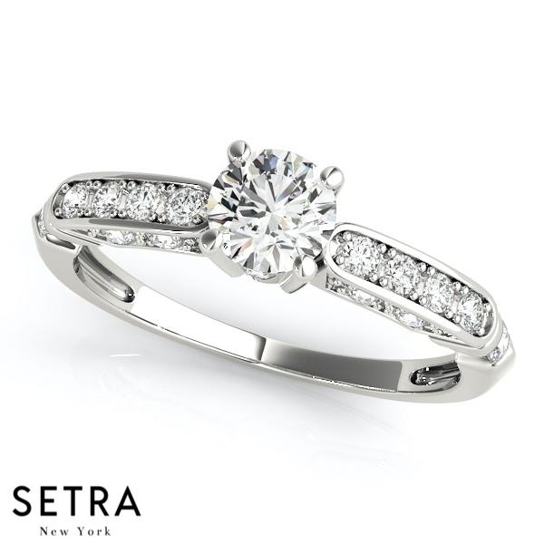 ENGAGEMENT RINGS SINGLE ROW CHANNEL SET