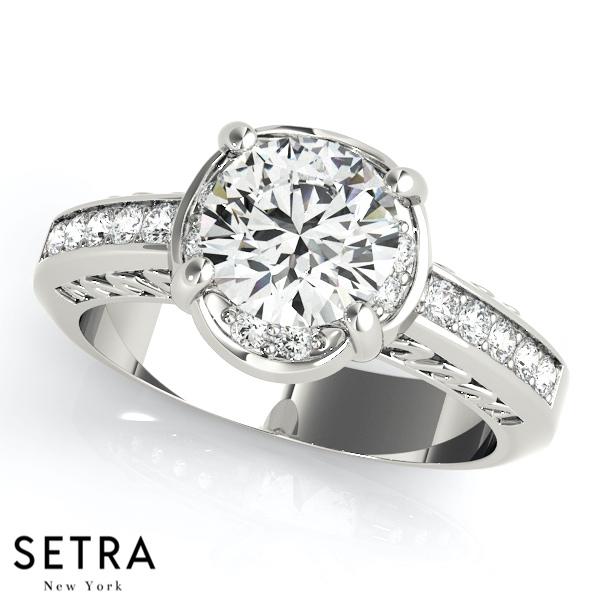 ENGAGEMENT RINGS SINGLE ROW PRONG SET