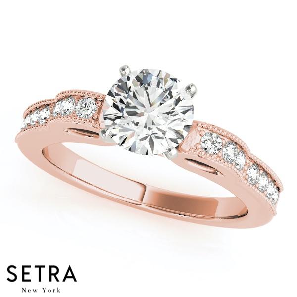 ENGAGEMENT RINGS SINGLE ROW PRONG SET