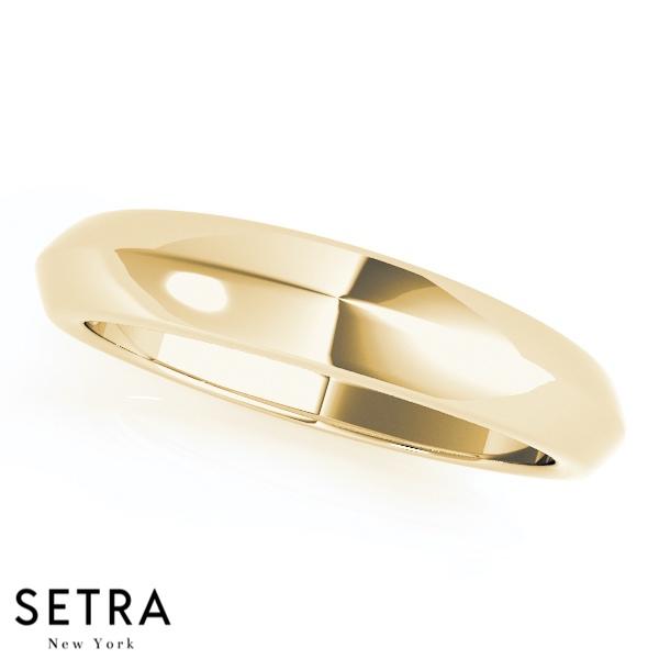 MEN & WOMEN PLAIN WEDDING 14K GOLD RING