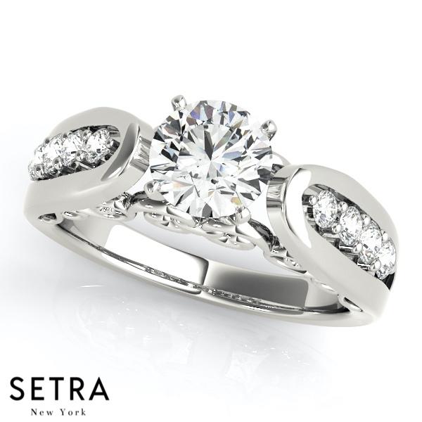 ENGAGEMENT RINGS SINGLE ROW PRONG SET