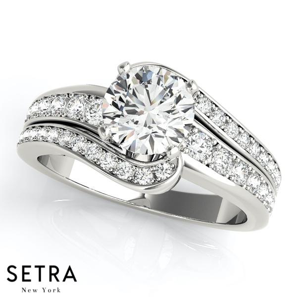 14K FINE GOLD OF ENGAGEMENT RINGS BYPASS