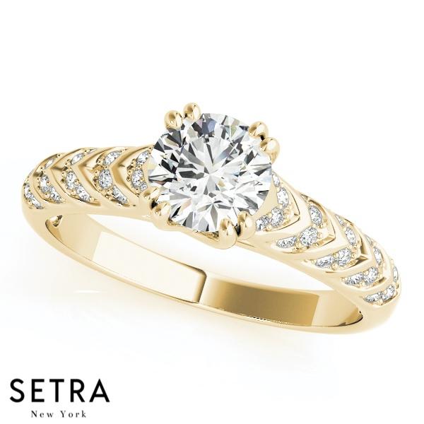 14K GOLD DIAMOND ENGAGEMENT RING