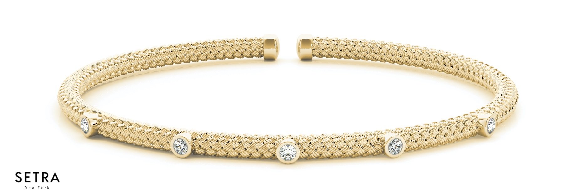 18K Gold Burnished Set Italian Fashion Bangle Bracelets