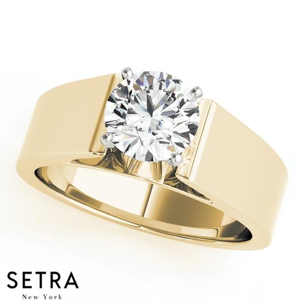 SOLITAIRES ENGAGEMENT RINGS 14K GOLD