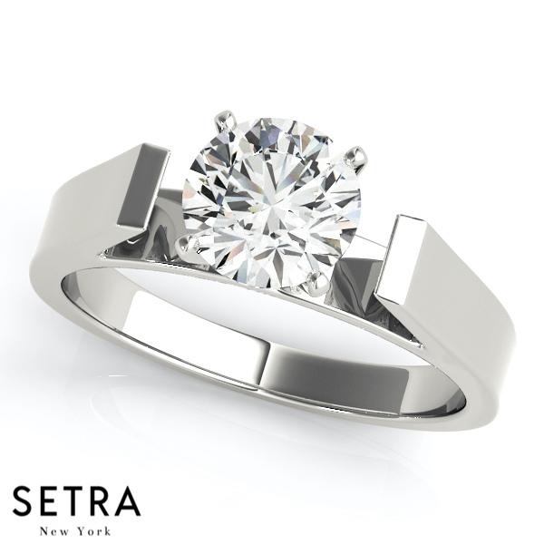 SOLITAIRES DIAMOND ENGAGEMENT RINGS 14K GOLD