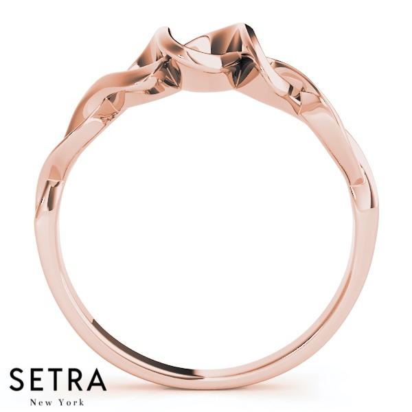 VINTAGE 14K FINE ROSE GOLD DIAMOND DESIGNER STYLE RIGHT HAND RING – Setra New  York