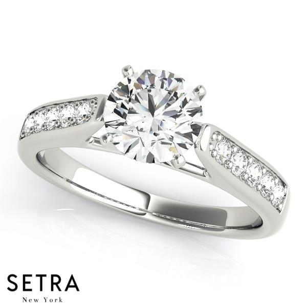 ENGAGEMENT RINGS SINGLE ROW CHANNEL SET