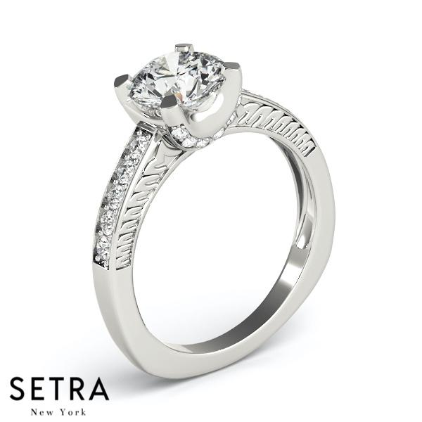 ENGAGEMENT RINGS SINGLE ROW CHANNEL SET