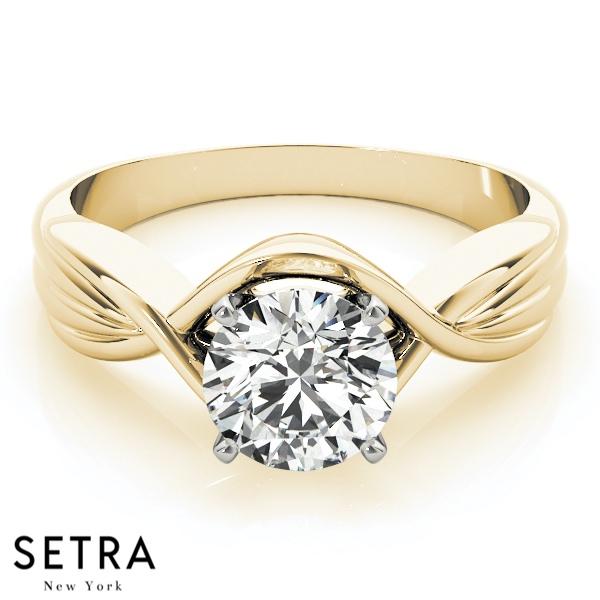 SOLITAIRES DIAMOND ENGAGEMENT 14K GOLD RINGS