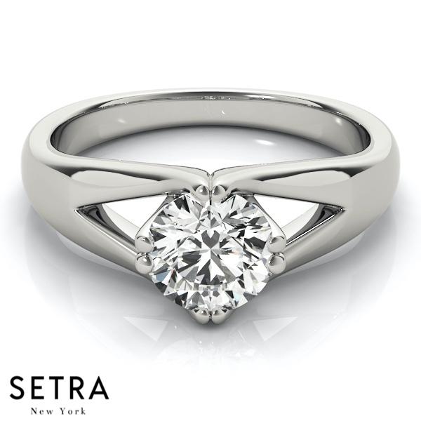 SOLITAIRES DIAMOND ENGAGEMENT 14K GOLD RINGS