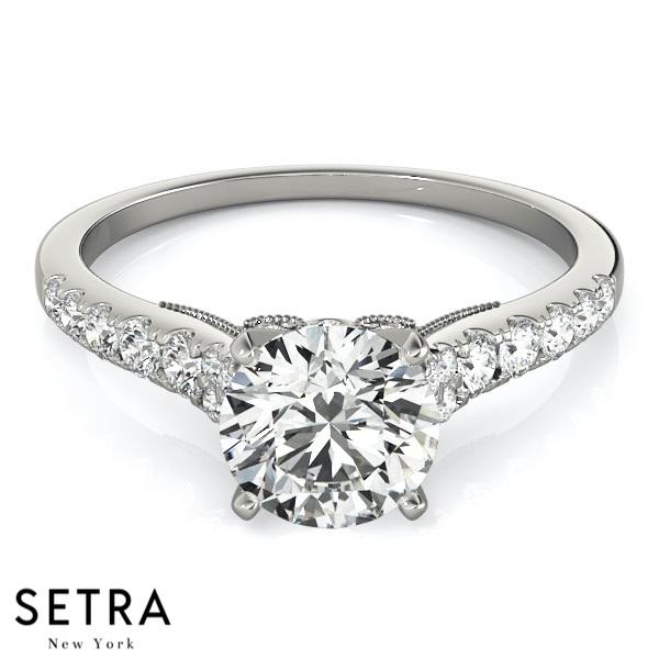 ENGAGEMENT RINGS SINGLE ROW PRONG SET
