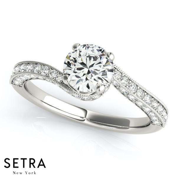 18 FINE GOLD WOMEN'S DIAMONDS SEMI-MOUNT ENGAGEMENT RINGS