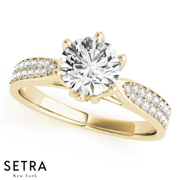 18 FINE GOLD WOMEN'S DIAMONDS SEMI-MOUNT ENGAGEMENT RINGS