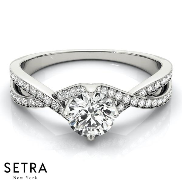 18 FINE GOLD WOMEN'S DIAMONDS SEMI-MOUNT ENGAGEMENT RINGS