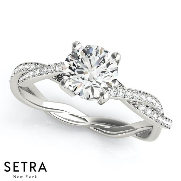 18 FINE GOLD WOMEN'S DIAMONDS SEMI-MOUNT ENGAGEMENT RINGS
