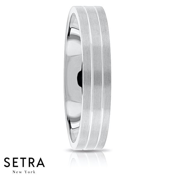 Fancy Shank Designer For Him & Hers Solid Wedding Band 14K Gold
