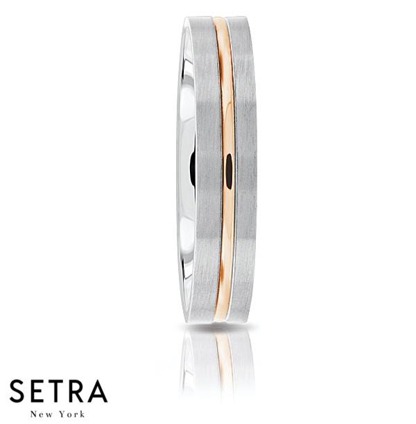 Fancy Shank Designer For Him & Hers Solid Wedding Band 14K Gold