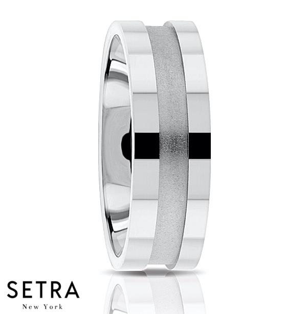 Fancy Shank Designer For Him & Hers Solid Wedding Band 14K Gold