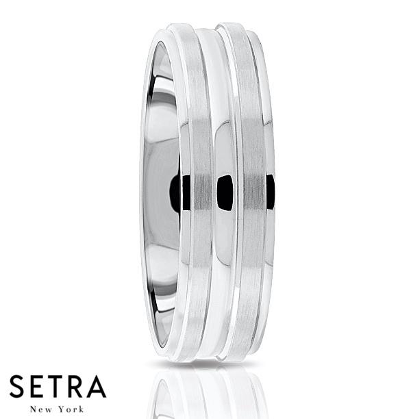 Fancy Shank Designer For Him & Hers Solid Wedding Band 14K Gold