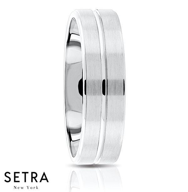 Fancy Shank Designer For Him & Hers Solid Wedding Band 14K Gold