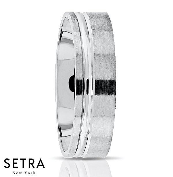 Fancy Shank Designer For Him & Hers Solid Wedding Band 14K Gold