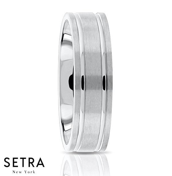 Fancy Shank Designer For Him & Hers Solid Wedding Band 14K Gold
