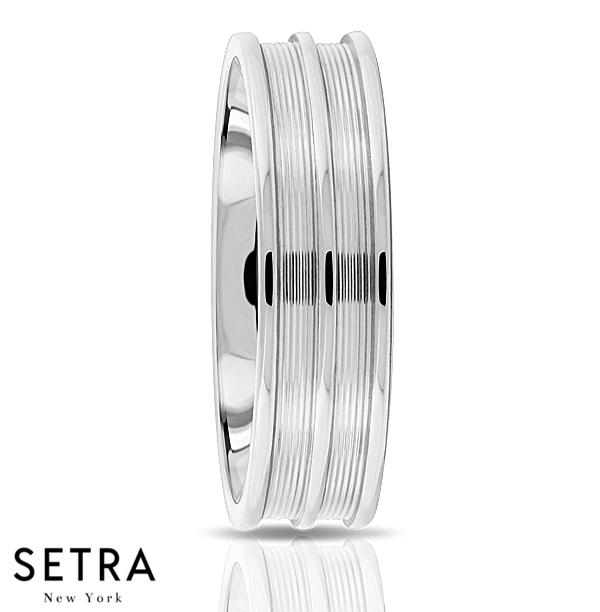 Fancy Shank Designer For Him & Hers Solid Wedding Band 14K Gold