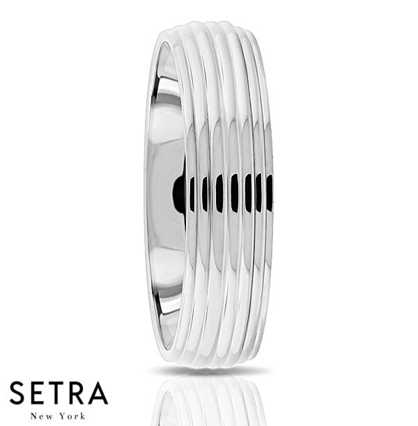 Fancy Shank Designer For Him & Hers Solid Wedding Band 14K Gold