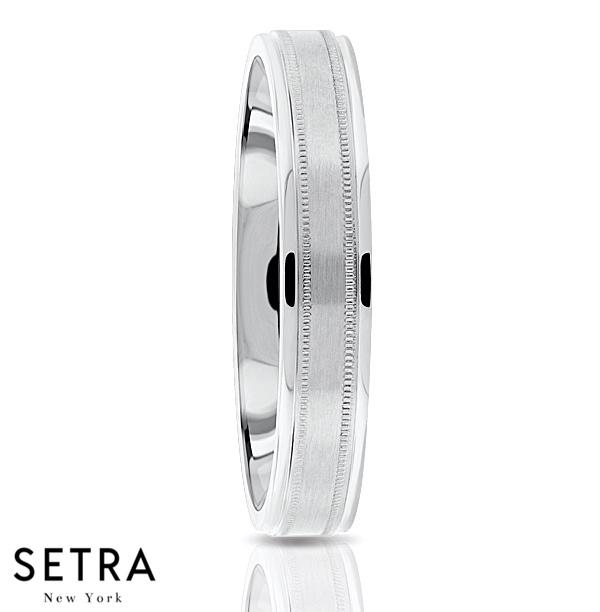 Fancy Shank Designer For Him & Hers Solid Wedding Band 14K Gold