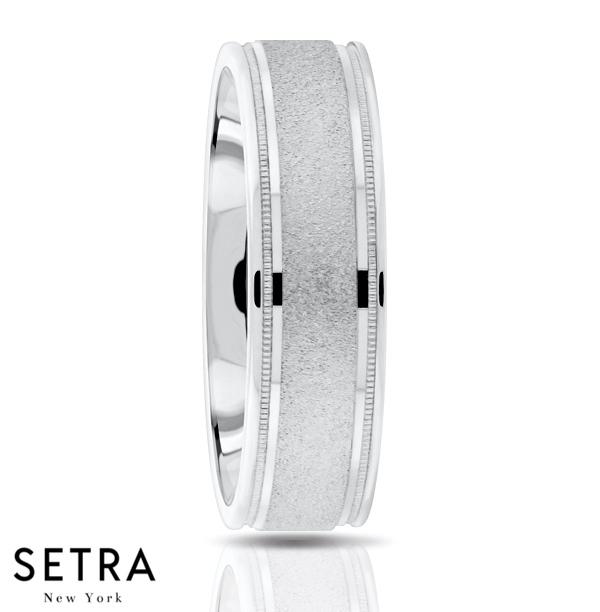 Fancy Shank Designer For Him & Hers Solid Wedding Band 14K Gold