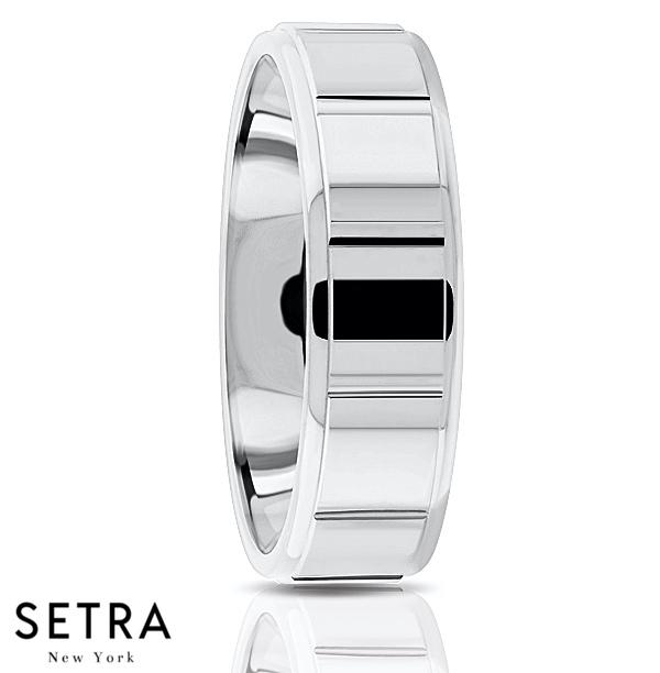Fancy Shank Designer For Him & Hers Solid Wedding Band 14K Gold