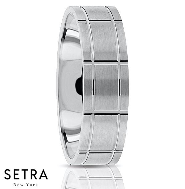 Fancy Shank Designer For Him & Hers Solid Wedding Band 14K Gold