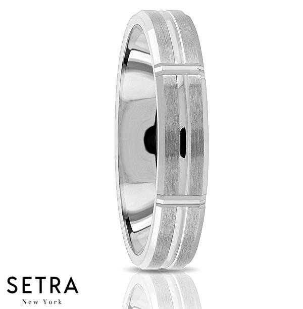 Fancy Shank Designer For Him & Hers Solid Wedding Band 14K Gold