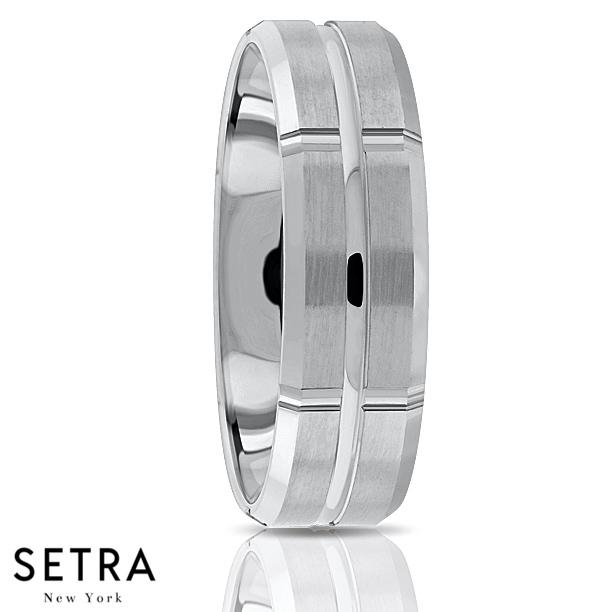Fancy Shank Designer For Him & Hers Solid Wedding Band 14K Gold