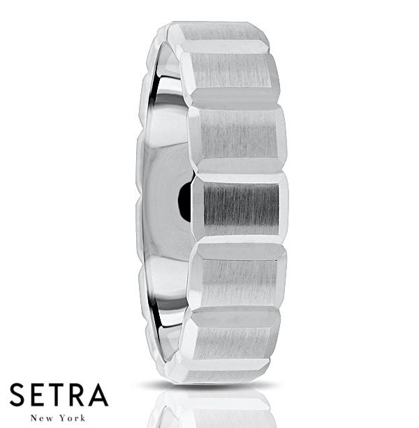 Fancy Shank Designer For Him & Hers Solid Wedding Band 14K Gold