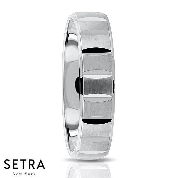 Fancy Shank Designer For Him & Hers Solid Wedding Band 14K Gold