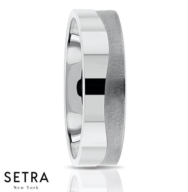 Fancy Shank Designer For Him & Hers Solid Wedding Band 14K Gold