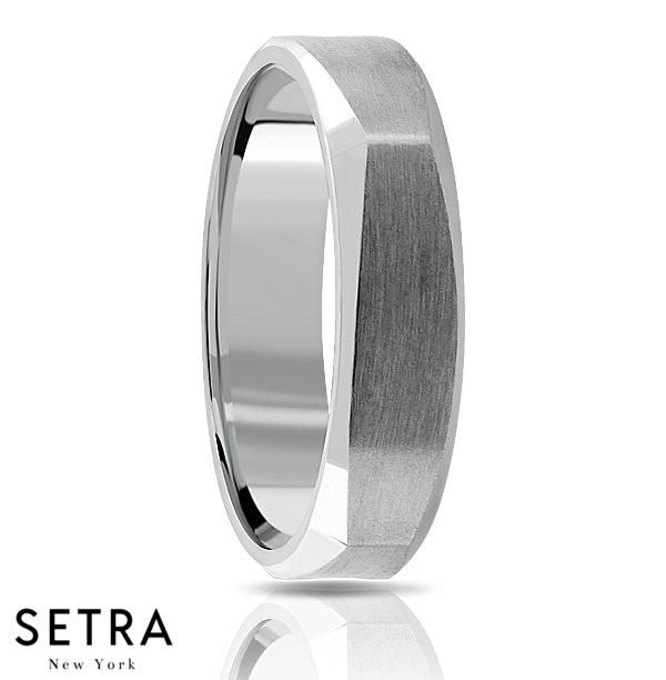 Fancy Shank Designer For Him & Hers Solid Wedding Band 14K Gold