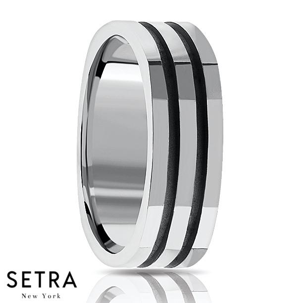 Fancy Shank Designer For Him & Hers Solid Wedding Band 14K Gold