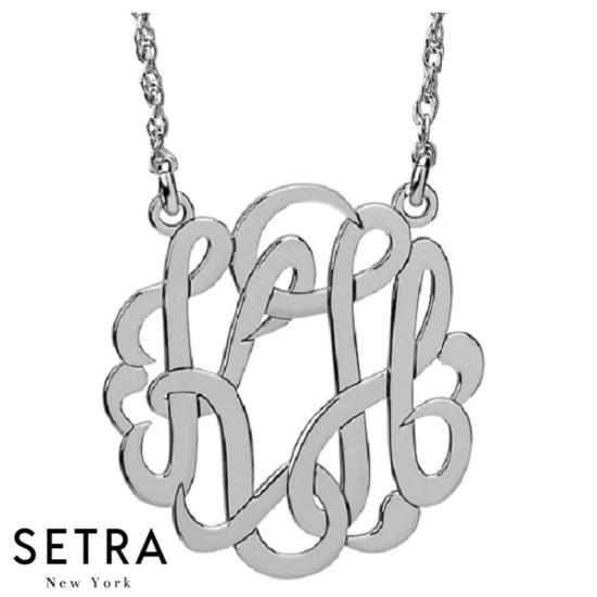 MONOGRAMS NECKLACE PERSONALIZED 14K GOLD